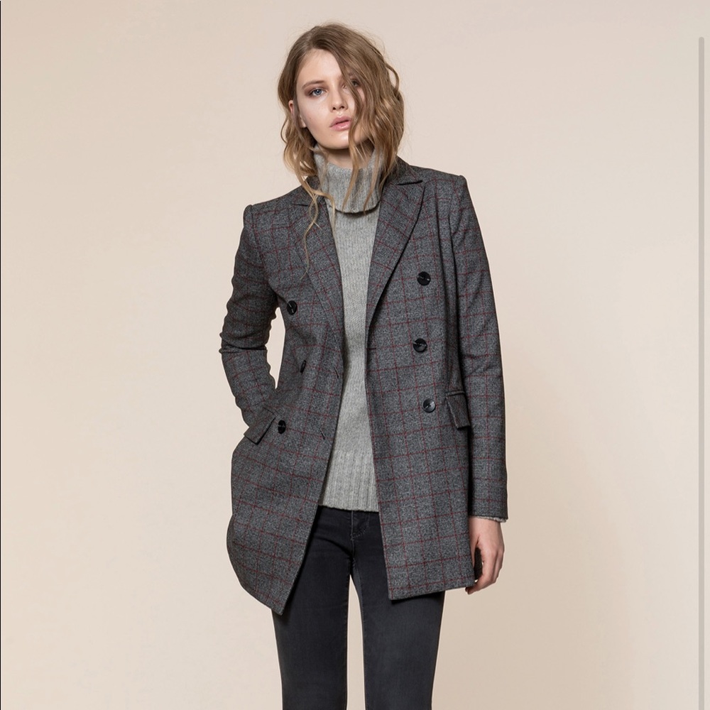 FABRINA-P Double Breasted Blazer